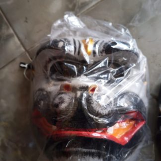 Balinese Topeng Mask — Tiger Stripe Guardian