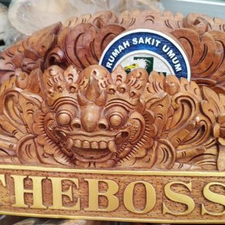Barong "The Boss" Wooden Nameplate